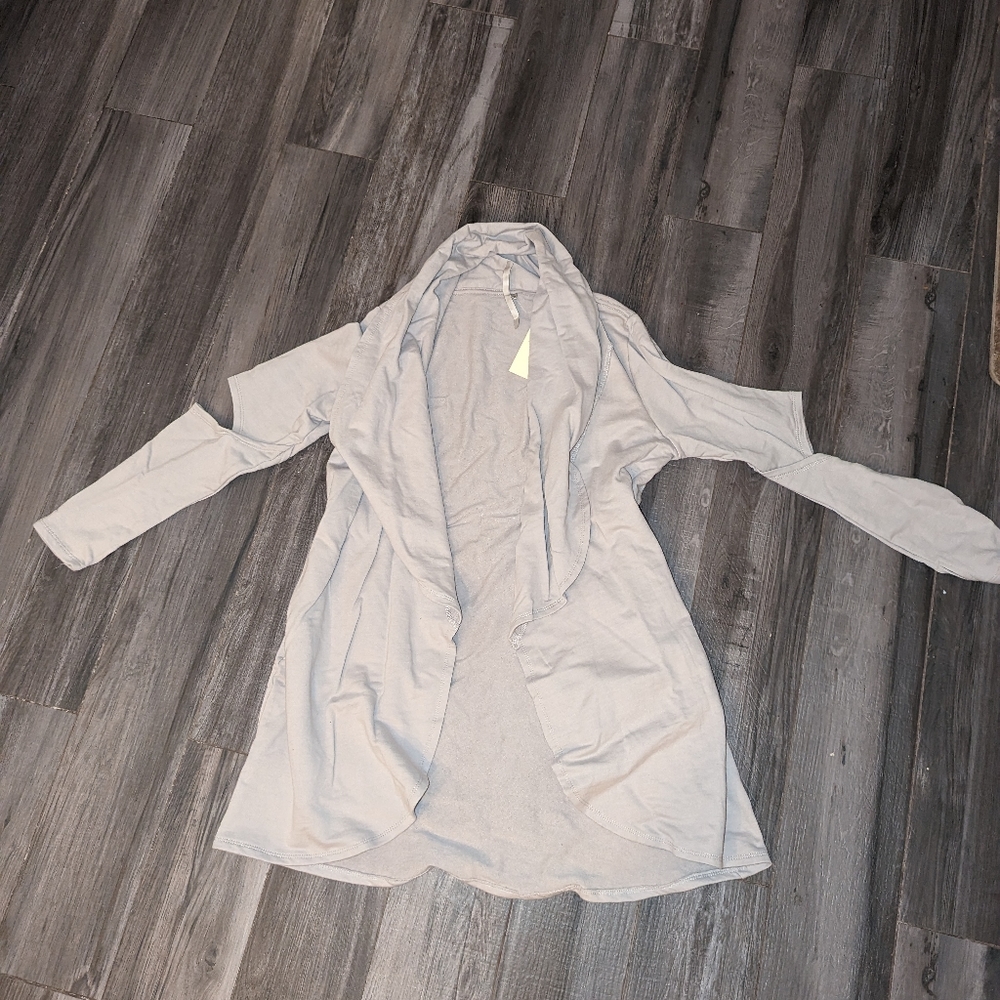 Mono B open elbow cardigan